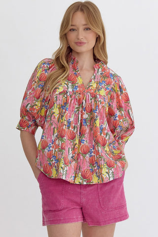 the Polly floral top