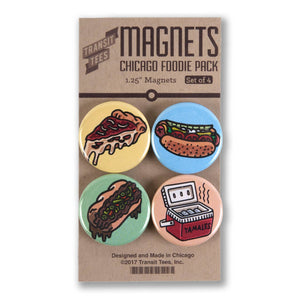 Chicago Foodie Round Magnet Pack
