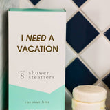 I Need a Vacation Shower Shower Steamers - Coconut Lime