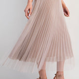 the Allesia Rose Sparkle Mesh Skirt