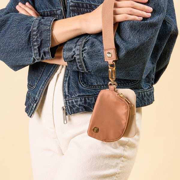 Beige - Duo Pouch Wristlet