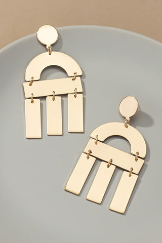 Geo Shaped drop earrings