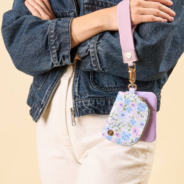 Blue Garden - Duo Pouch Wristlet