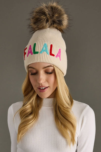 Fa La La Knit Pom Hat