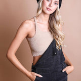 Boucle Rib Knit Beret Style Beanie