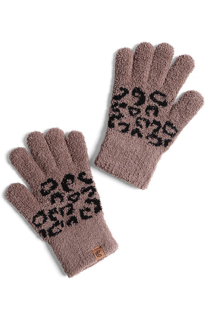 Leopard Print Gloves - 2 colors