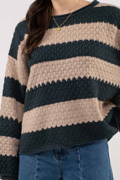 the Tilly Striped crewneck sweater