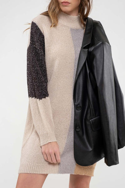 the Murphy color block sweater dress