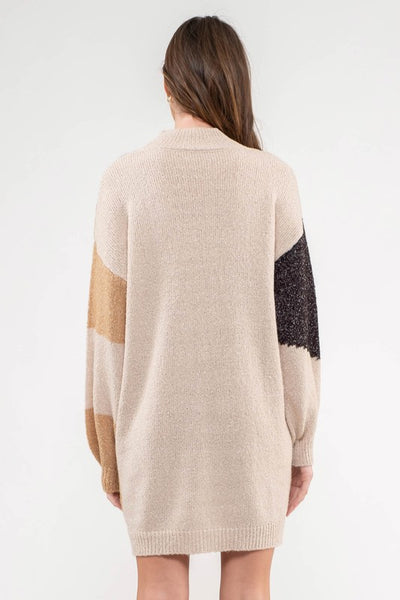 the Murphy color block sweater dress