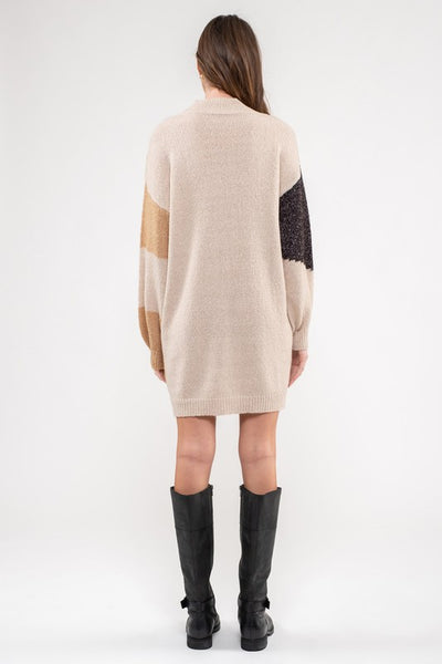 the Murphy color block sweater dress