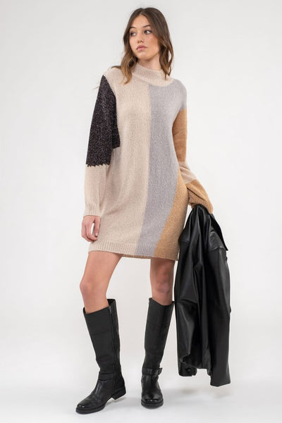 the Murphy color block sweater dress