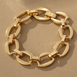 Gold chunky link chain bracelet