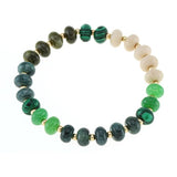 Colorful Agate stone stretchy bracelet