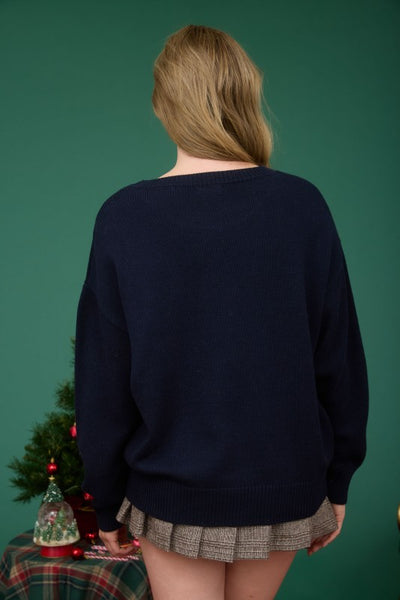 the Teddy Navy Sweater