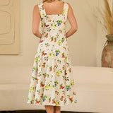 The Polly Fruit Print Dress