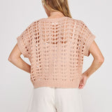 The Scottie Open Weave Sparkle Sweater