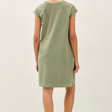 The Mallory Olive Cotton Dress