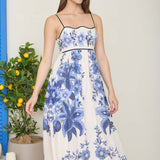 The Meadow Navy Floral Dress