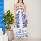 The Meadow Navy Floral Dress