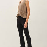 The Tabitha Mocha Knit Tank Top