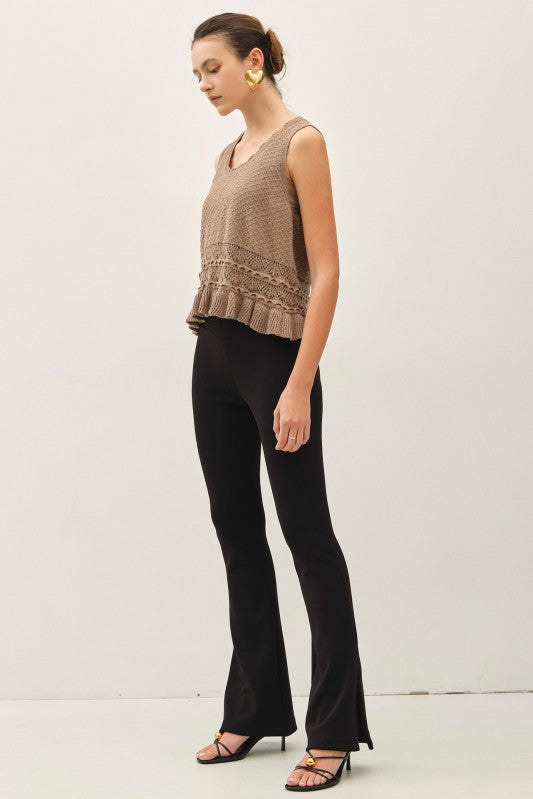 The Tabitha Mocha Knit Tank Top