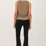 The Tabitha Mocha Knit Tank Top