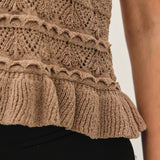 The Tabitha Mocha Knit Tank Top