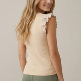 The Oliver Plaid Ruffle Sleeve Top