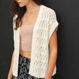 The Ethel Cream Open Knit Cardigan