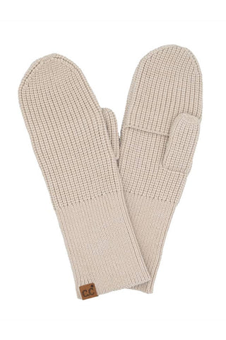C.C Convertible Mitten with Open Slit Winter Glove - 4 colors
