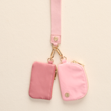 Rose Pink - Duo Pouch Wristlet