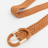 Braided Suede Waist Belt