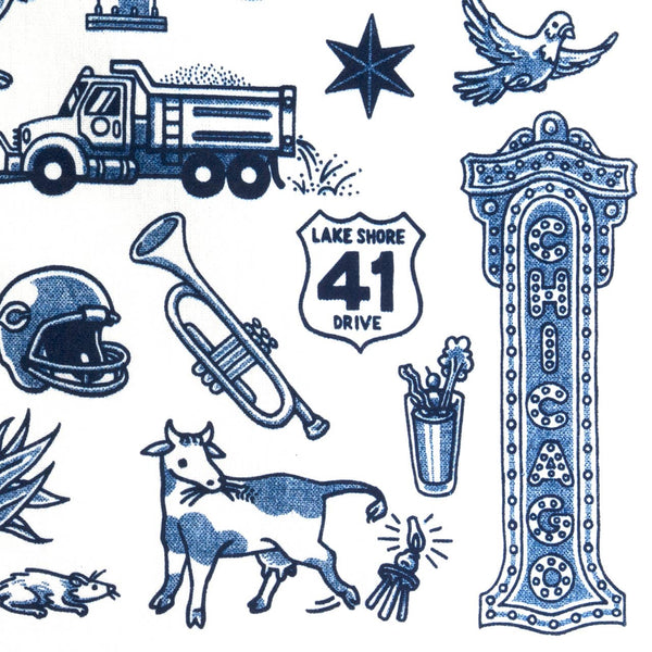 Chicago Icons Dish Towel