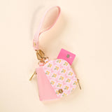 Floral Pink - Duo Pouch Wristlet