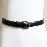 Twisted Buckle Belt Black