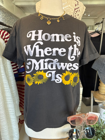 Home is Where the Midwest Is Graphic Tee - Girl Dangerous