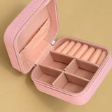 Lt Pink Travel Jewelry Box Case