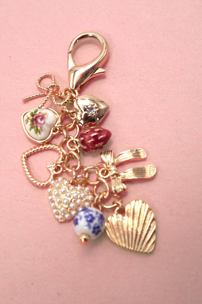 Heart & Strawberry Bag Charm