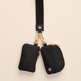 Black - Duo Pouch Wristlet