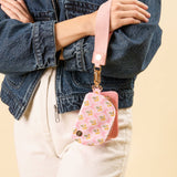 Floral Pink - Duo Pouch Wristlet