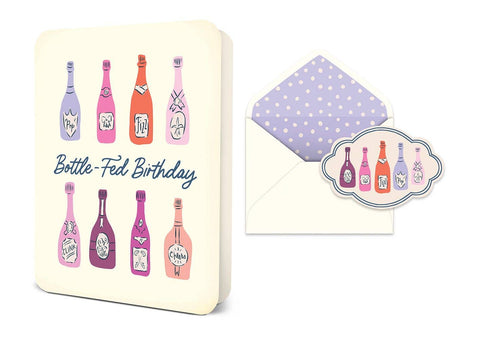 Bottle-Fed Birthday Deluxe Greeting Card