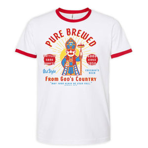 Chicago Style Pope Ringer Tee