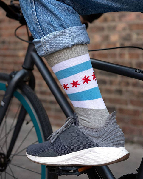 Chicago Flag Socks