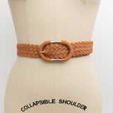Braided Suede Waist Belt