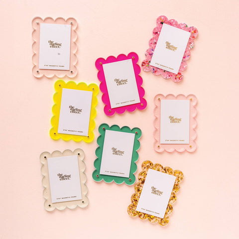 Mini Acrylic Picture Frame Magnet  - 8 colors