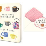 Tea-rific Birthday Deluxe Greeting Card
