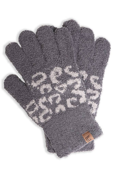 Leopard Print Gloves - 2 colors
