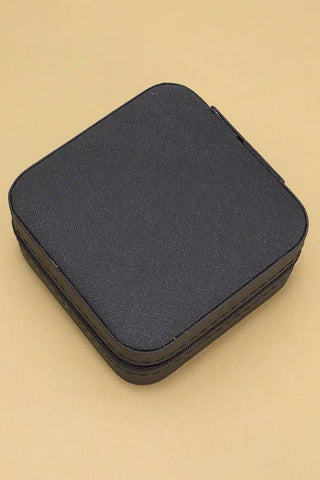 Black Travel Jewelry Box Case