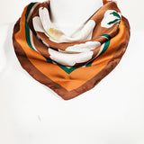 Flower Pattern Square Scarf