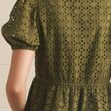 The Landon Eyelet Peplum Top